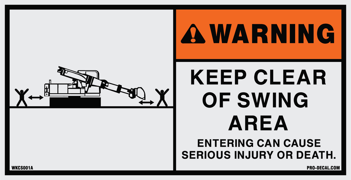 Keep Clear of Swing Area 4.75