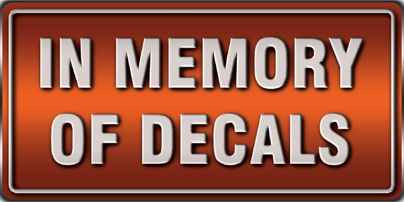 in memory of decals