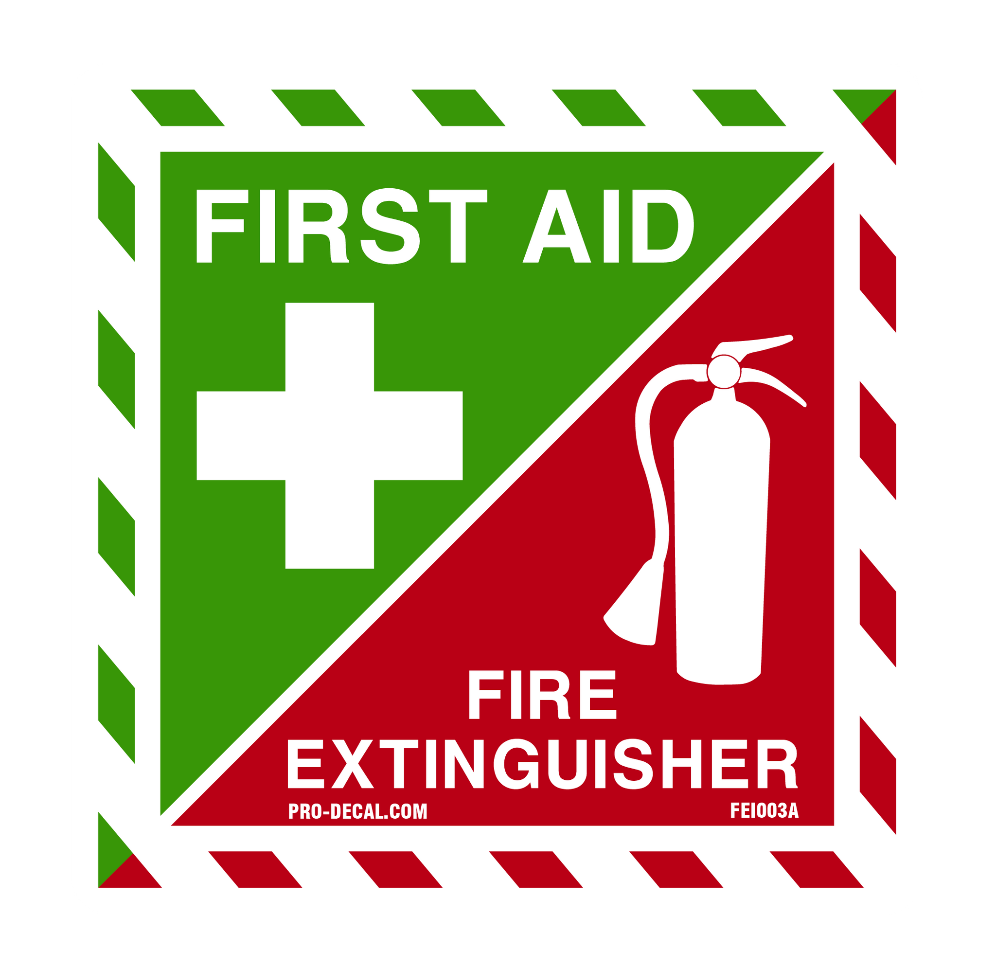 Pro Decal - Warning Decals | First Aid - Fire Extinguisher