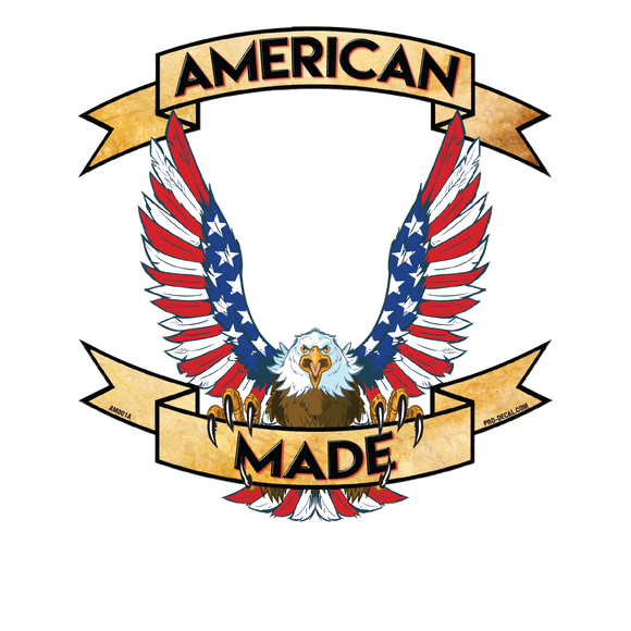 American made patriotic decal