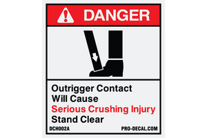 Danger outrigger contact