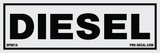 Diesel safety and warning decal