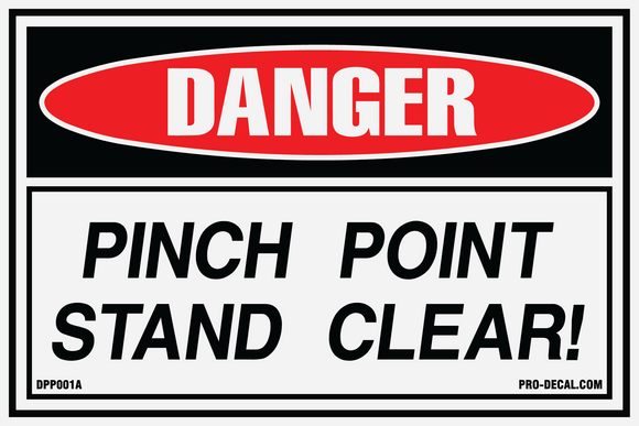 Danger pinch point