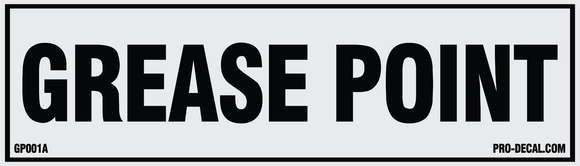 Greasing Point Visual Sign Grease Point 1
