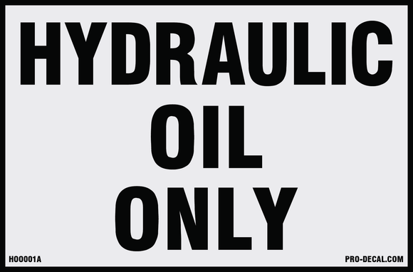 Hydraulic Oil Only 6