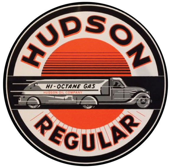 Hudson oil company petroliana decal