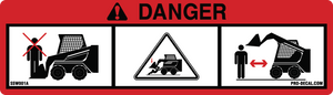 Danger Skid Steer Pictographic