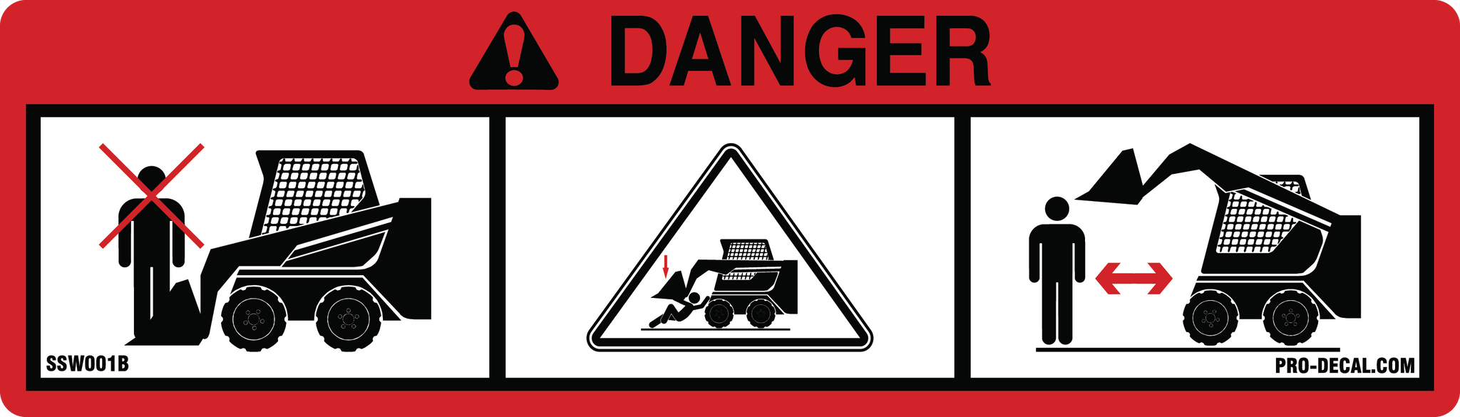 Pro Decal - Warning Decals | Danger Crushing Hazard