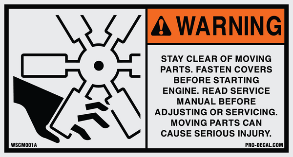 メンテナンス Please Obey The Law. WSCM001AWARNINGSTAYCLEARMOVING